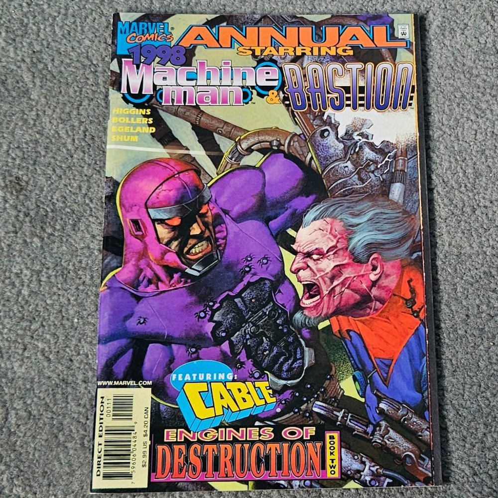 "Machine Man & Bastion Engine Of Destruction" 1998 Marvel Comic Book Annual